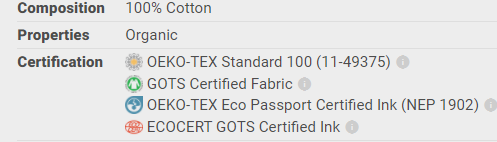 fabric certification