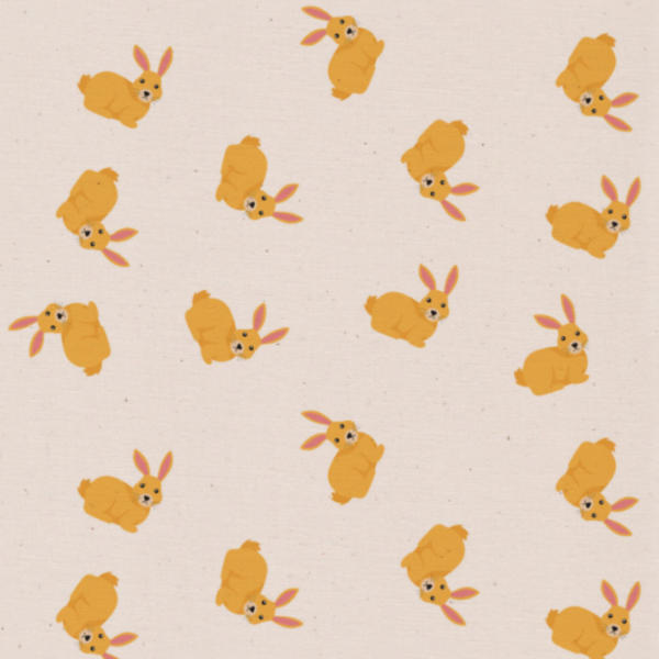 Golden bunny hair scrunchie