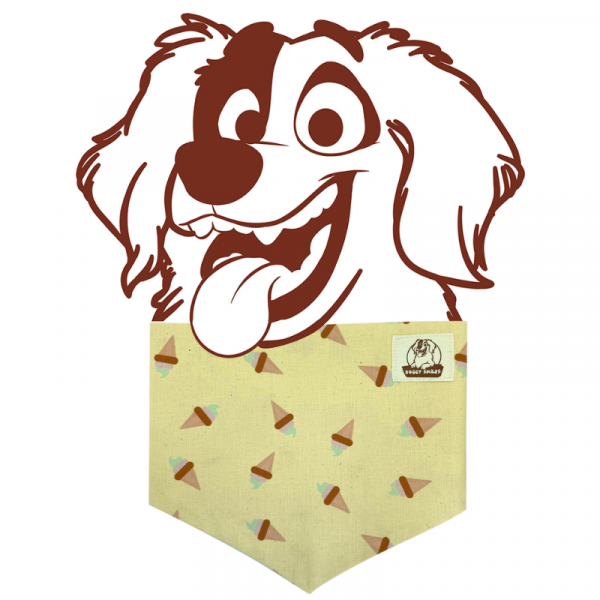Ice cream dog bandana