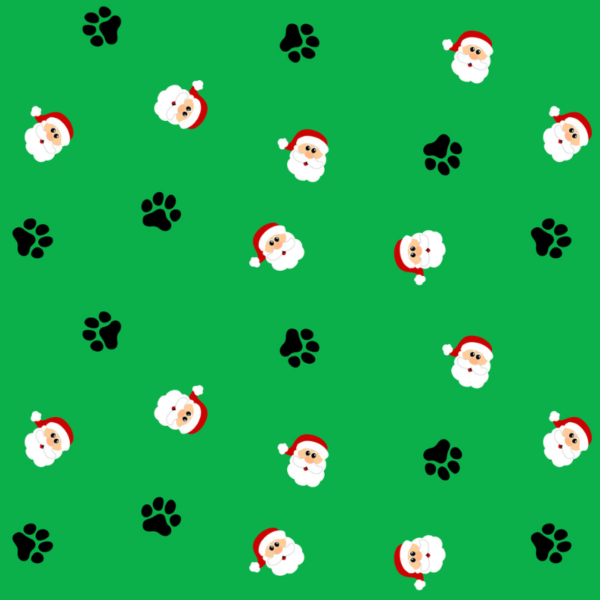 Santa Paws Christmas dog bow tie